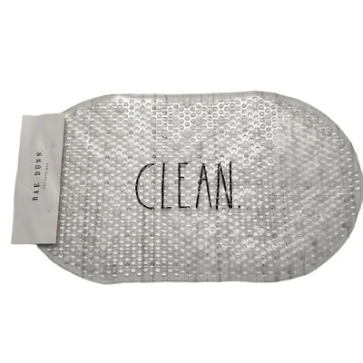 Alfombra de ducha para bañera antideslizante Rae Dunn 20x14 LIMPIA Foto 1 de 4