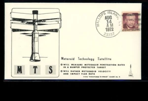 METEROID TECH SATELLITE LAUNCH AUG 14,1972 WALLOPS ISLAND FYDO # 5  SPACE COVER - Picture 1 of 2