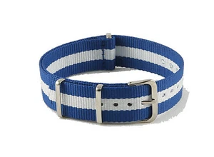 18mm Military Nylon Watch Straps Massive Range of Colours and Flags - Picture 1 of 16