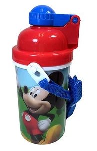 Disney Mickey Mouse Canteen w/ Popup Lid & Straps Water Bottle Tumbler Cup - Picture 1 of 3