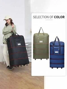 Foldable Travel Luggage Bag With Wheels, Large Storage Backpack-Lightning Deals - Picture 1 of 50