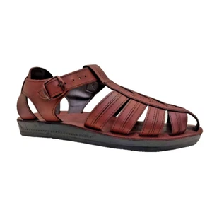 Sandalias bíblicas de cuero hechas a mano para hombre de Tierra Santa - Imagen 1 de 8