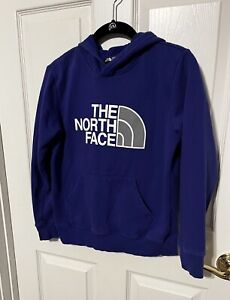 North Face boy’s youth large purple hoodie sweatshirt EUC