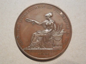 medal for the exposition international Philadelphie 1876  - Picture 1 of 2