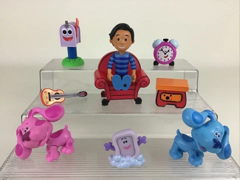 Blues Clues Play Along Friends Figures 9pc Lot Josh Magenta Blue Chair Just Play Cover
