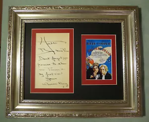 WALLACE BEERY A.L.S. TUTTA LE LETTERE FIRMATA ISOLA DEL TESORO ESPOSIZIONE AUTOGRAFATA COA - Foto 1 di 8