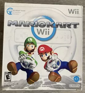Nintendo Mario Kart Wii OEM Game Wheel and Manual In Box **NO GAME** Included - Picture 1 of 5