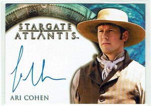 Stargate Atlantis Season 1 Autograph Auto Card Ari Cohen as Tyrus