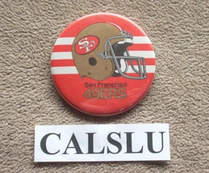 VINTAGE 1980er SAN FRANCISCO 49ERS ☆SELTEN☆ NFL PIN BACK BUTTON - Bild 1 von 1
