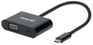 Manhattan Adattatore Convertitore USB-C™ Maschio VGA Femmina con Power Del - Foto 1 di 1