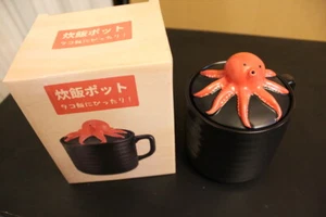 Rice cooker pottery 1 cup of rice Octopus Microwave safe Mug - Foto 1 di 5