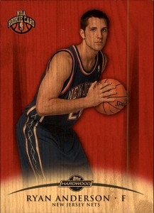 2008-09 Topps Hardwood Redwood Nets Basketball Card #119 Ryan Anderson Ball/15