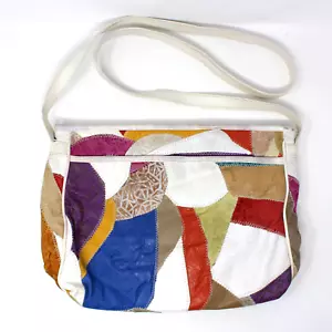 Cute and Colorful Patchwork Shoulder Bag Purse by Empire-ORR INC. 13x10 Nice! - Picture 1 of 11