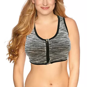 Reggiseno sportivo wireless ad impatto di alta qualità supporto posteriore incrociato cerniera anteriore - Foto 1 di 45