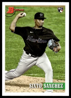 2021 Bowman Heritage #60 Sixto Sanchez Rookie Miami Marlins - Image 1 of 2