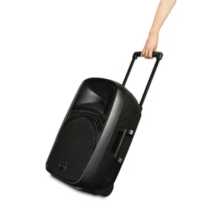 Altavoz de batería móvil Wharfedale EZ 12A carro caja de baterías con 2 Funkmic BT MP3 - Imagen 1 de 8