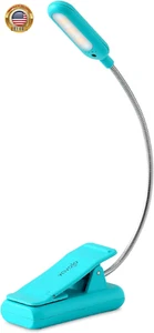 Clip on Book Light for Bed Kids, 7 LED Reading Light with 9-Level Warm Cool Whit - Picture 1 of 7
