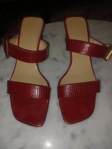 Damen-Sandalen mit Absatz Größe 8,5 rot - Bild 1 von 5