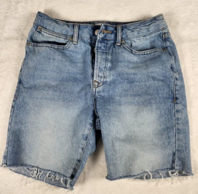 Topman Jean шорты эластичной тонкий синий мужской размер 30 отрезать джинсовой ткани состаренный вид - Изображение 1 из 4