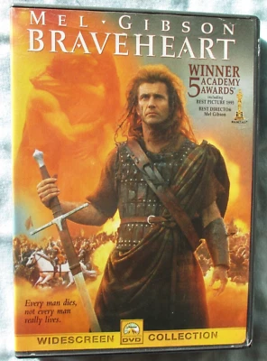 Braveheart (1995) DVD Mel Gibson Sophie Marceau Patrick McGoohan Medieval Epic - Image 1 of 4