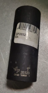 Grey Pneumatic *2032D 1/2" Drive x 1" Deep Well Impact Socket, 6 Point - Picture 1 of 1