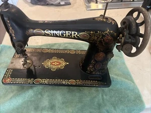 Antique Singer 66 “Red-eye” Cast Iron Sewing Machine - Picture 1 of 9
