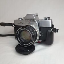 Minolta SRT101 w/Rokkor 55mm f1.7 lens, Leather Case, and Manual