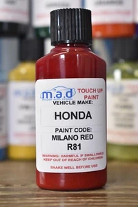 HONDA MILANO RED R81 PAINT TOUCH UP KIT 30ML CIVIC INTEGRA JAZZ ACCORD CRV PAINT - Picture 1 of 8