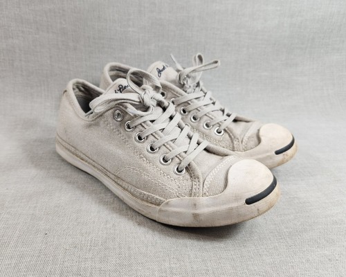 Scarpe sneakers donna Converse Jack Purcell in lana taglia 7 grigie stringate 154781C