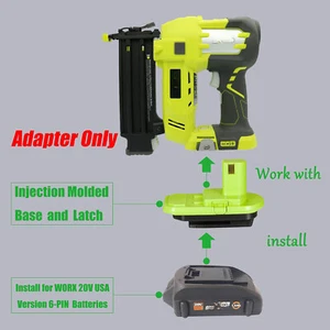 Adapter for WORX 20V USA Version 6-PIN (Not 4-PIN) Battery To for Ryobi 18V Tool - Picture 1 of 6