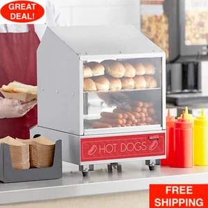 Commercial Machine Bun Food Electric Hot Dog Steamer Warmer 175 Dog 40 Bun New - Picture 1 of 24