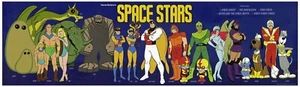 SPACE STARS Print Hanna Barbera Space Ghost Herculoids Space Mutts Teen Force - Picture 1 of 1