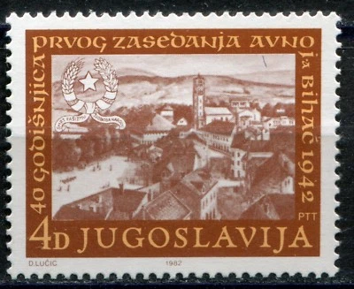 1956 - Yugoslavia 1982 - Consejo Antifascista - AVNOJ - MNH Set Foto 1 de 2