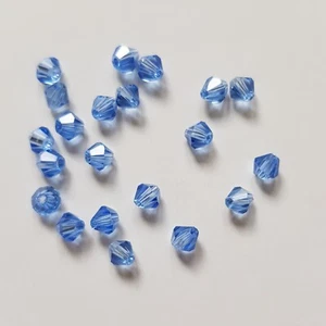 100×3 Crystal glass beads faceted bicone 3mm - Picture 1 of 1