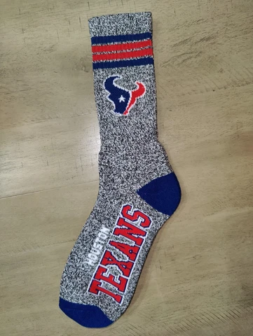 Houston Texans Mens Got Marbled Deuce NFL Team Crew Socks Large Cover