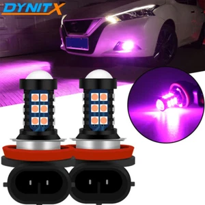 2Pcs LED Fog/Driving Bulbs H8 H16 H11 Fog Light Pink Purple High Power For Honda - Picture 1 of 7