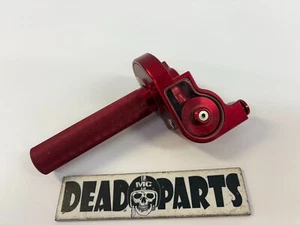 acelerador de cuarto de vuelta rápido de aluminio rojo racing 7/8" - Imagen 1 de 4