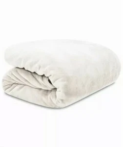 Ralph Lauren Classic Micromink Blanket Cream Beige SOFT King Size 108" x 90" - Picture 1 of 6