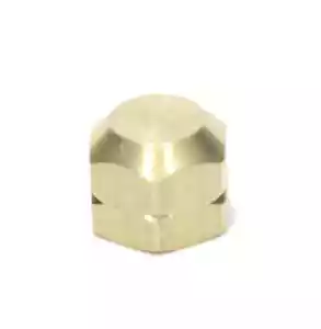 1/8 Female Npt Pipe End Cap Brass Fitting Fuel Air Water Oil Gas Vacuum 108-A - Picture 1 of 6