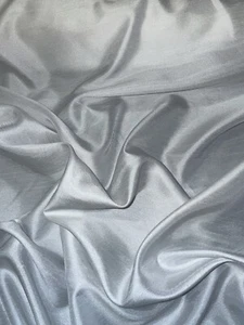 1 mtr ivory satin back polyester raw silk fabric 58” wide (147cm) - Picture 1 of 4