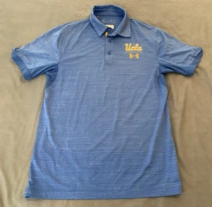 Camisa polo de golf UCLA/Under Armour suelta Heatgear azul manga corta para hombre pequeña - Imagen 1 de 7