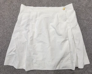 Minifalda blanca plisada Cycle Boston para mujer talla L hecha en EE. UU. tiene defecto - Imagen 1 de 9