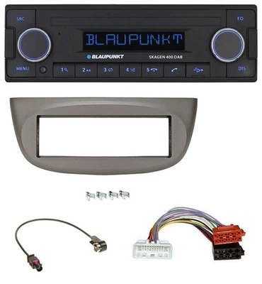 Blaupunkt DAB USB Bluetooth MP3 Autoradio für Renault Twingo ab 2015 beige-grau - Bild 1 von 4
