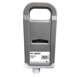 Compatible Ink Cartridge For Canon PFI-706 700ml Photo Gray-USA - Picture 1 of 2
