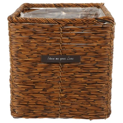  Deko Blumentopf Blumenübertopf Geflochten Dekorativer Blumenkorb Korbdekoration - Bild 1 von 4