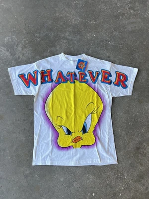 Camiseta de colección 1997 Looney Tunes Piolín Pájaro Lo que sea AOP Warner Bros XL Foto 1 de 4