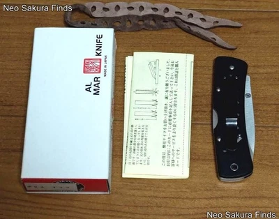 AL MAR Police Folding Knife w/Box, ATS-34 Stainless Steel, Aluminum Handle - Image 1 of 4