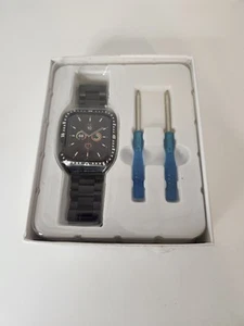 EloBeth Schwarz Premium Qualität Edelstahl Armbanduhr Band für Apple Watch - Bild 1 von 8