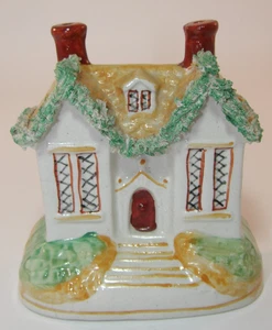 Antike viktorianische Staffordshire Flatback Spardose Landhaus Haus Lot 5 sehr guter Zustand - Bild 1 von 8