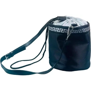 Versace Parfums Small Black Bucket Bag with Detachable Shoulder Strap - Picture 1 of 5